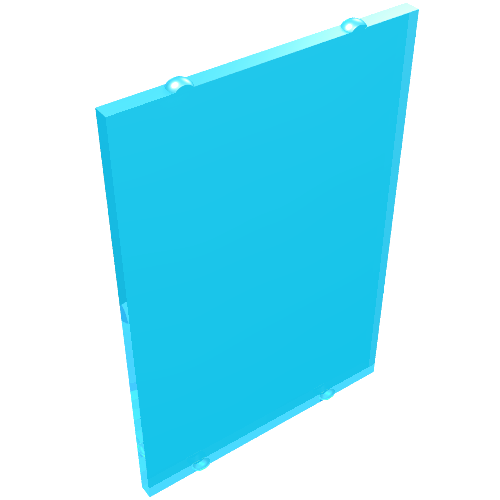 Glass for Window 1 x 4 x 5 (Trans-Light Blue)