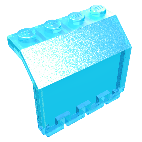 Hinge Panel 2 x 4 x 3 1/3 (Trans-Light Blue)