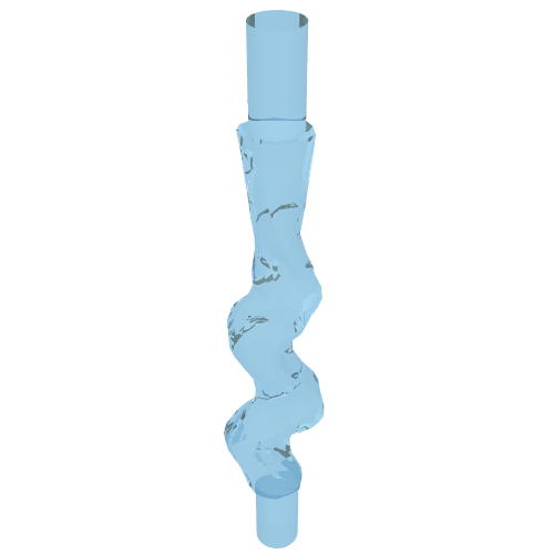 Web Effect Long and Narrow Bars at Both Ends (Trans-Light Blue)