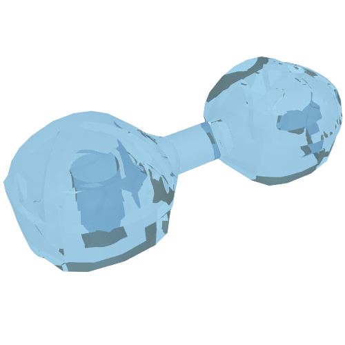 Web Effect Handcuffs (Trans-Light Blue)