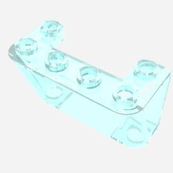 Windscreen 2 x 4 x 2 Inverted (Trans-Light Blue)