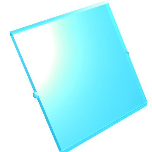 Glass for Window 4 x 4 x 3 Roof (Trans-Light Blue)