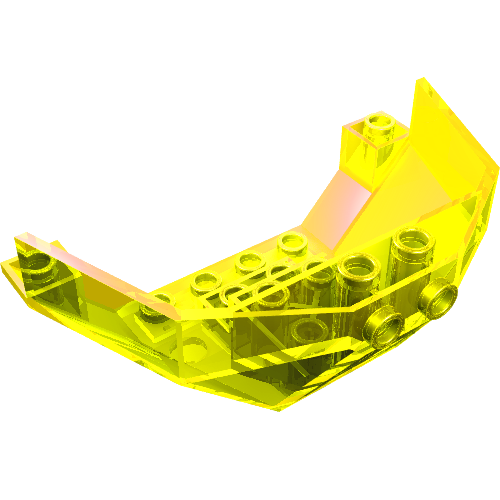 Cockpit 5 x 8 x 3 (Windscreen Bottom) (Trans-Neon Green)