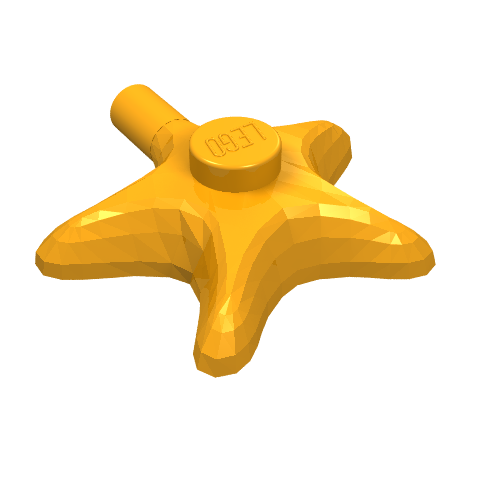 Animal, Starfish (Medium Orange)