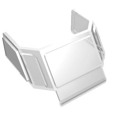 Glass for Train Front Sloping Top (Trans-Clear)