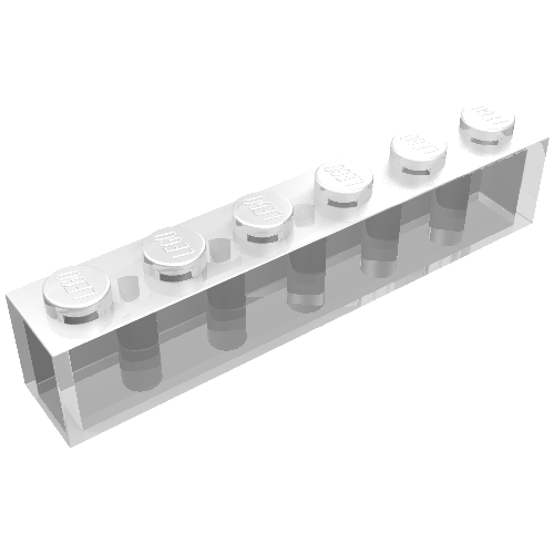Brick 1 x 6 (Trans-Clear)