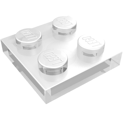 Plate 2 x 2 (Trans-Clear)