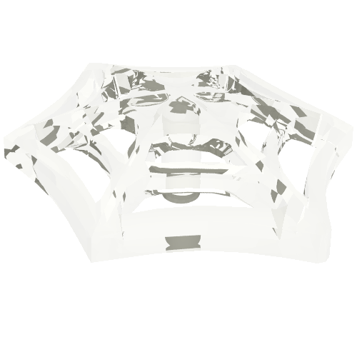 Web Effect Medium Bar on Back (Trans-Clear)