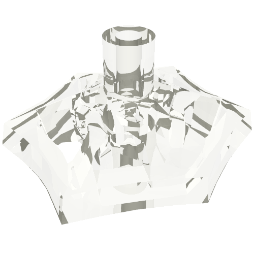 Web Effect Small Short Bar on Front and Back (Trans-Clear)
