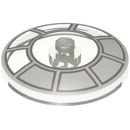 Dish 4 x 4 Inverted [Radar] with Millennium Falcon Cockpit Print (Trans-Clear)