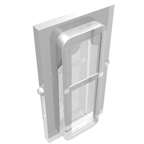 Glass for Train Window 1 x 2 x 3 (Trans-Clear)