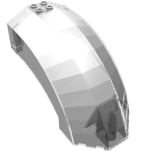 Windscreen 12 x 6 x 6 Curved (Trans-Clear)