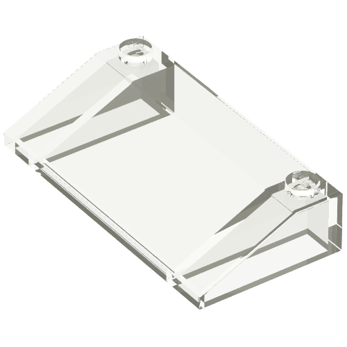 Brick Sloped 33° 3 x 6 (Trans-Clear)
