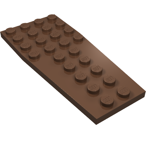 Wedge Plate 4 x 9 without Stud Notches (Brown)