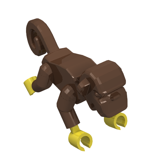 Animal, Monkey [Complete Assembly] (Brown)