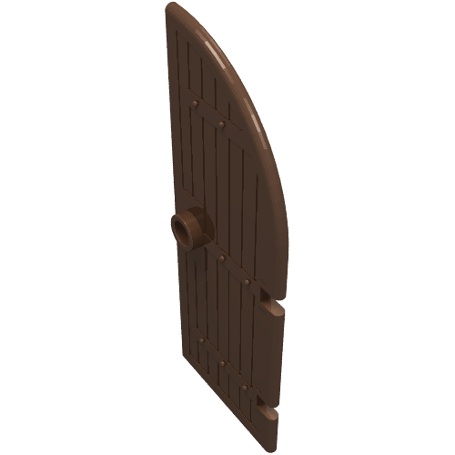 Door, Gate 1 x 3 x 6 Curved Top (Brown)