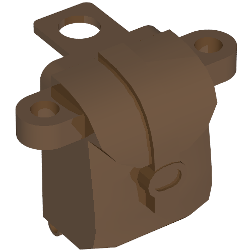 Minifig Neckwear Backpack [Opening] (Brown)