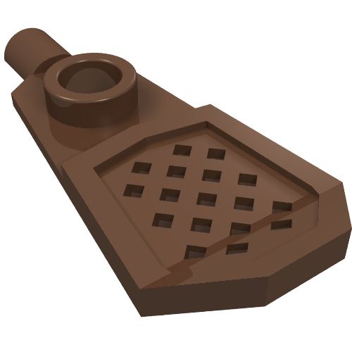 Minifig Footwear Snowshoe [Long Front End] (Brown)