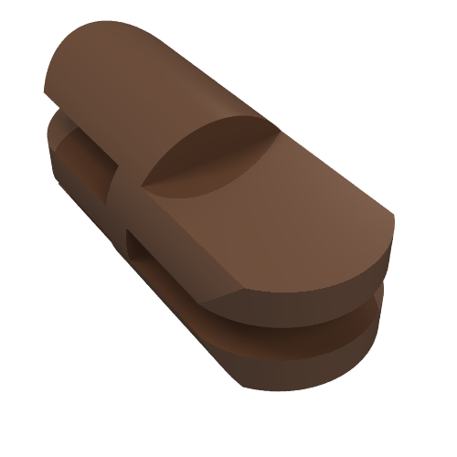 Arm Piece Straight with 2 and 3 Fingers (Brown)