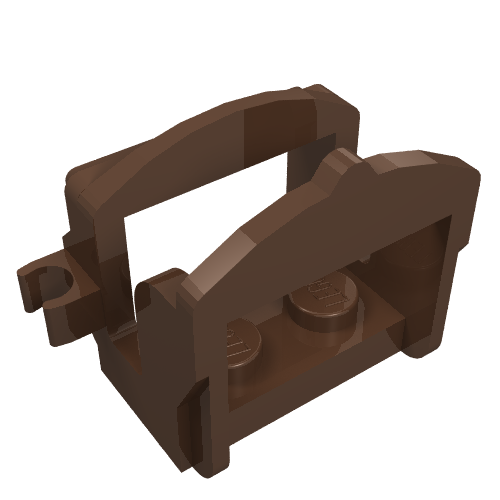 Animal / Creature Accessory, Saddle [Two Clips] (Brown)