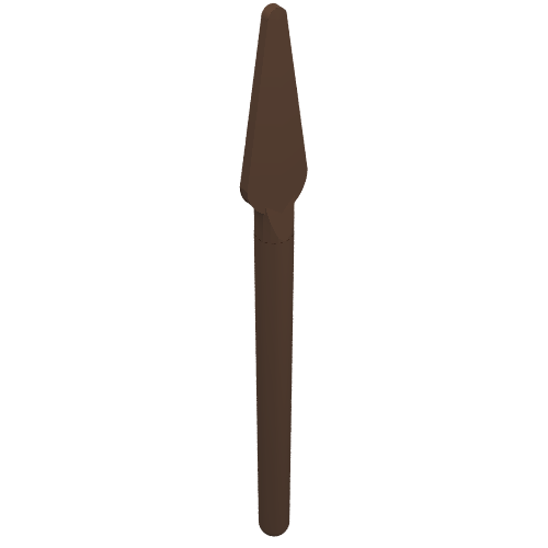 Weapon Pike / Spear Round End (Brown)