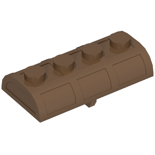 Treasure Chest Lid [Thin Hinge] (Brown)