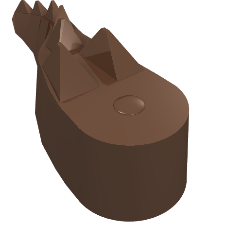 Animal Body Part, Alligator / Crocodile / Dragon / Dinosaur Tail (Brown)