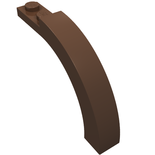 Brick Arch 1 x 6 x 3 1/3 Curved Top (Brown)