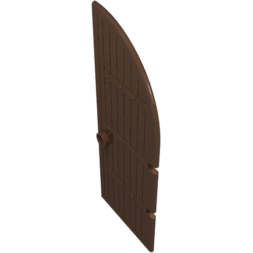Door, Gate 1 x 4 x 9 Curved Top (Brown)