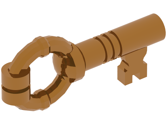 Equipment Key (Chrome Antique Brass)