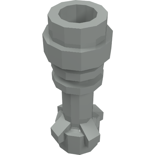 Weapon Lightsaber Hilt without Bottom Ring (Light Gray)