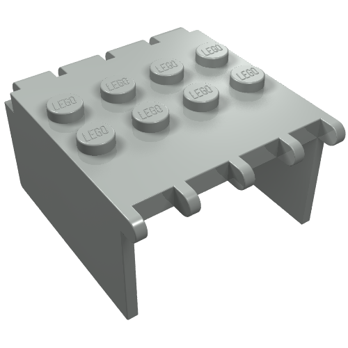 Windscreen 4 x 4 x 2 Canopy Extender, Hinge (Light Gray)