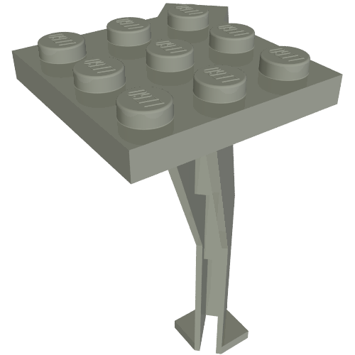 Support Crane Stand Single (Light Gray)