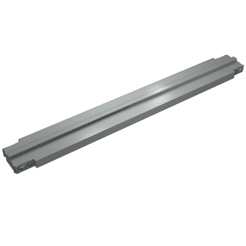 Vehicle Track, Monorail Track Straight Long (Light Gray)