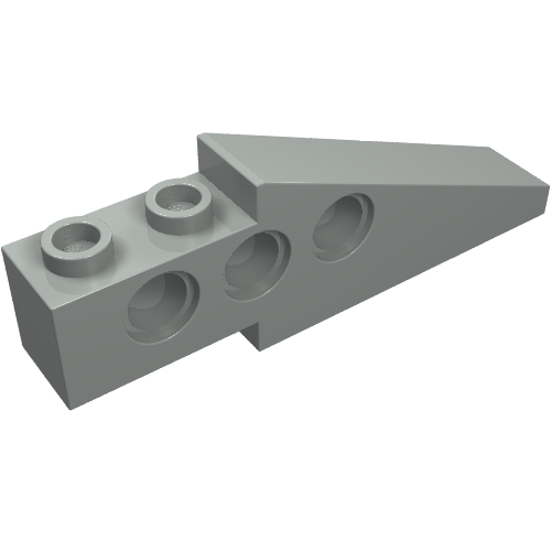 Technic Slope Long 1 x 6 with 3 Pin Holes (Light Gray)