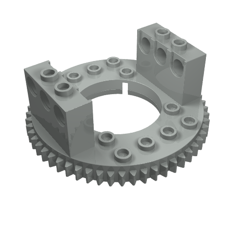 Technic Turntable Large Type 1 Top, 56 Tooth (Light Gray)