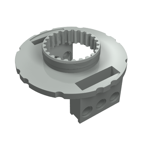 Technic Turntable Large Type 1 Base, 56 Tooth (Light Gray)