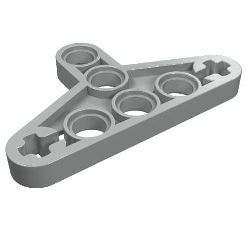 Technic Beam Triangle Thin [Type I] (Light Gray)