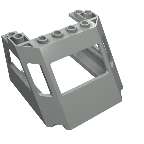 Train Front Sloping Top (Light Gray)