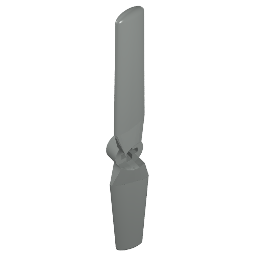 Propeller 2 Blade 9 Diameter (Light Gray)