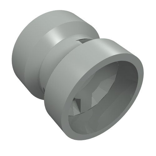 Wheel 8 x 9 with Round Hole for Wheel Holder Pin (Light Gray)