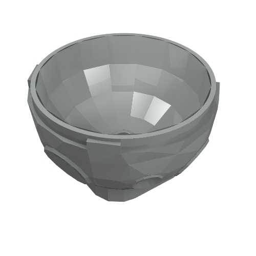 Rock Arctic Globe, Bottom (Light Gray)