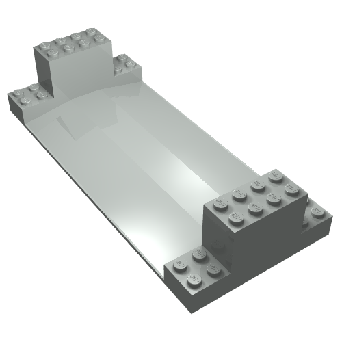 Support 8 x 18 x 3 Roadway Base (Light Gray)
