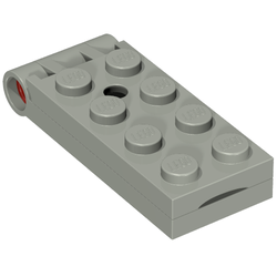 Hinge Plate 2 x 5 with Large Hole [Complete Assembly] (Light Gray)