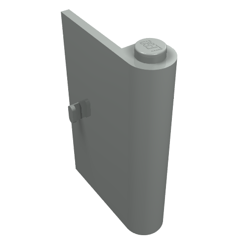 Door 1 x 3 x 4 Right (Light Gray)