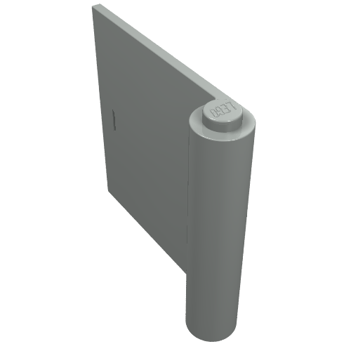 Door 1 x 5 x 4 Left (Light Gray)