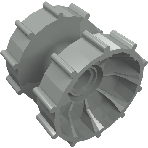 Technic Tread Hub (Light Gray)