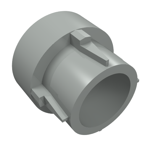 Technic Driving Ring Extension, 4 Ridges (Light Gray)