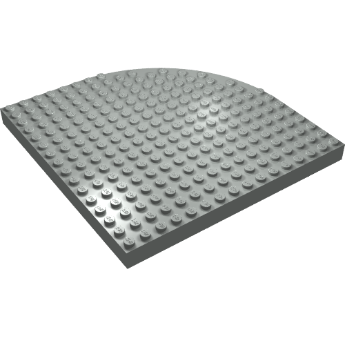 Brick Round Corner 16 x 16 (Light Gray)