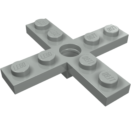 Propeller 4 Blade 5 Diameter with Hole for Rotor Holder (Light Gray)